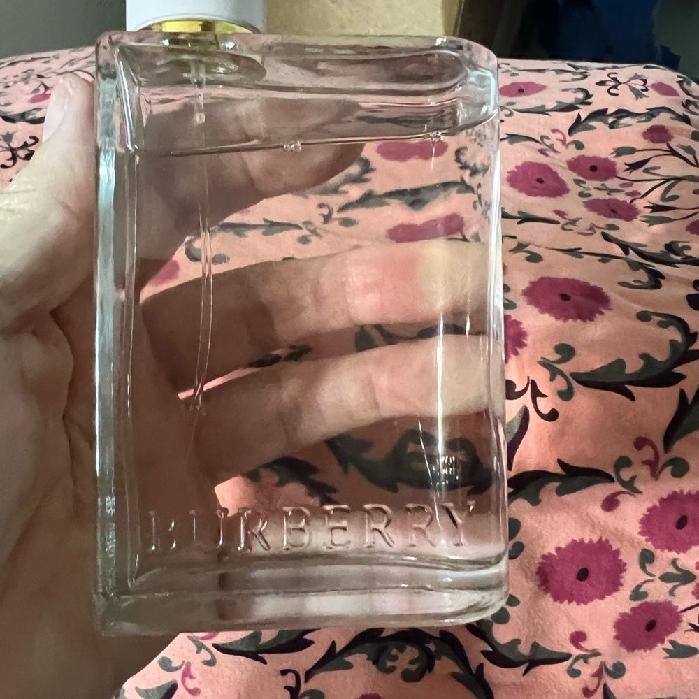 Burberry Clear Glass Perfume Bottle